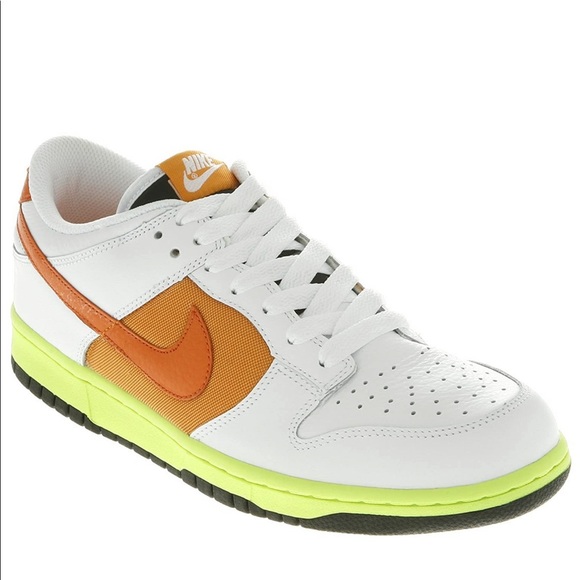 Nike Shoes - NIKE 2008 DUNK LOW WHITE-ORANGE BLAZE SHOCK ORANGE